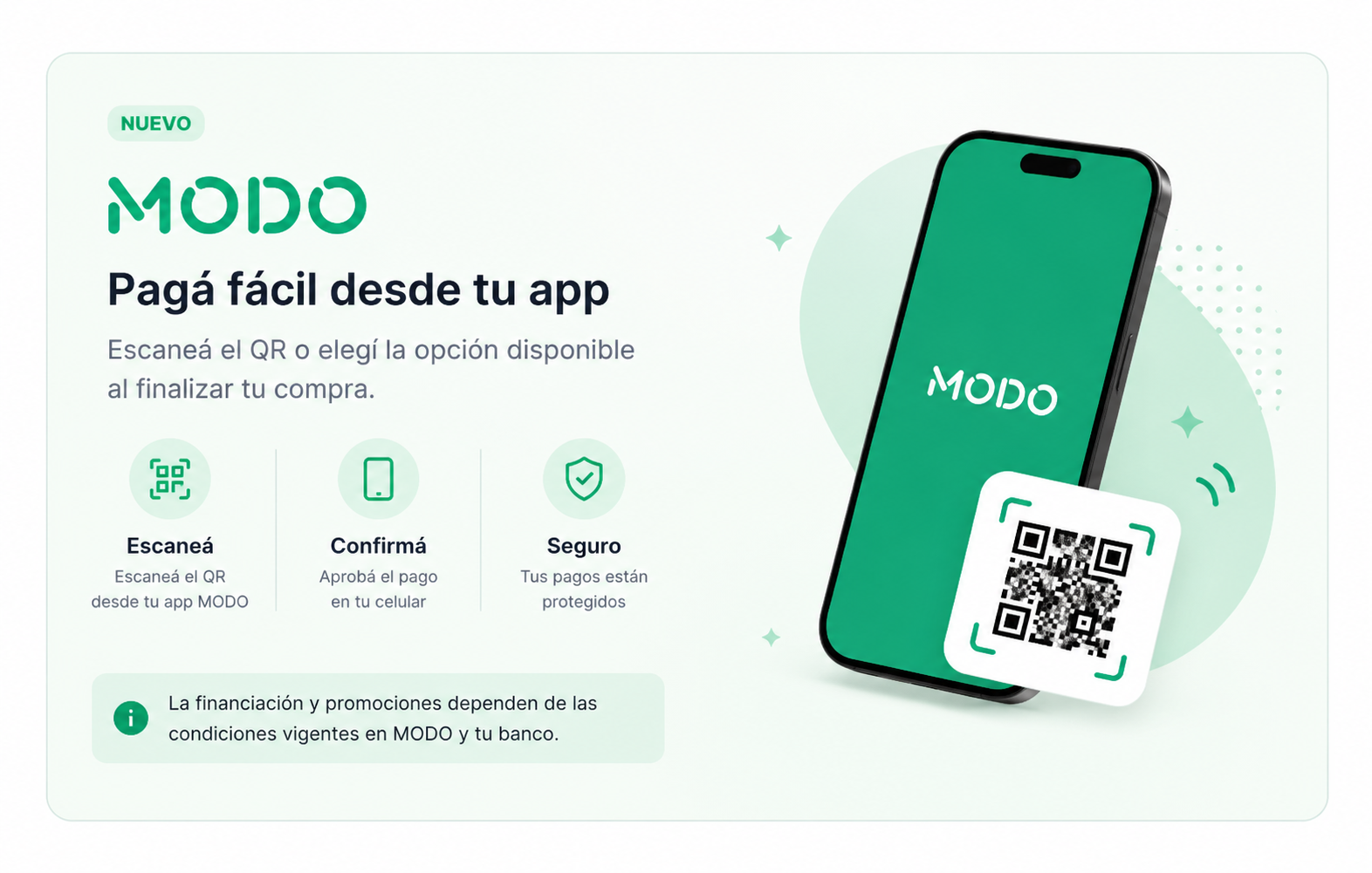 Beneficios pagando con MODO