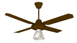 Ventilador de techo Axel 4 paletas con araña