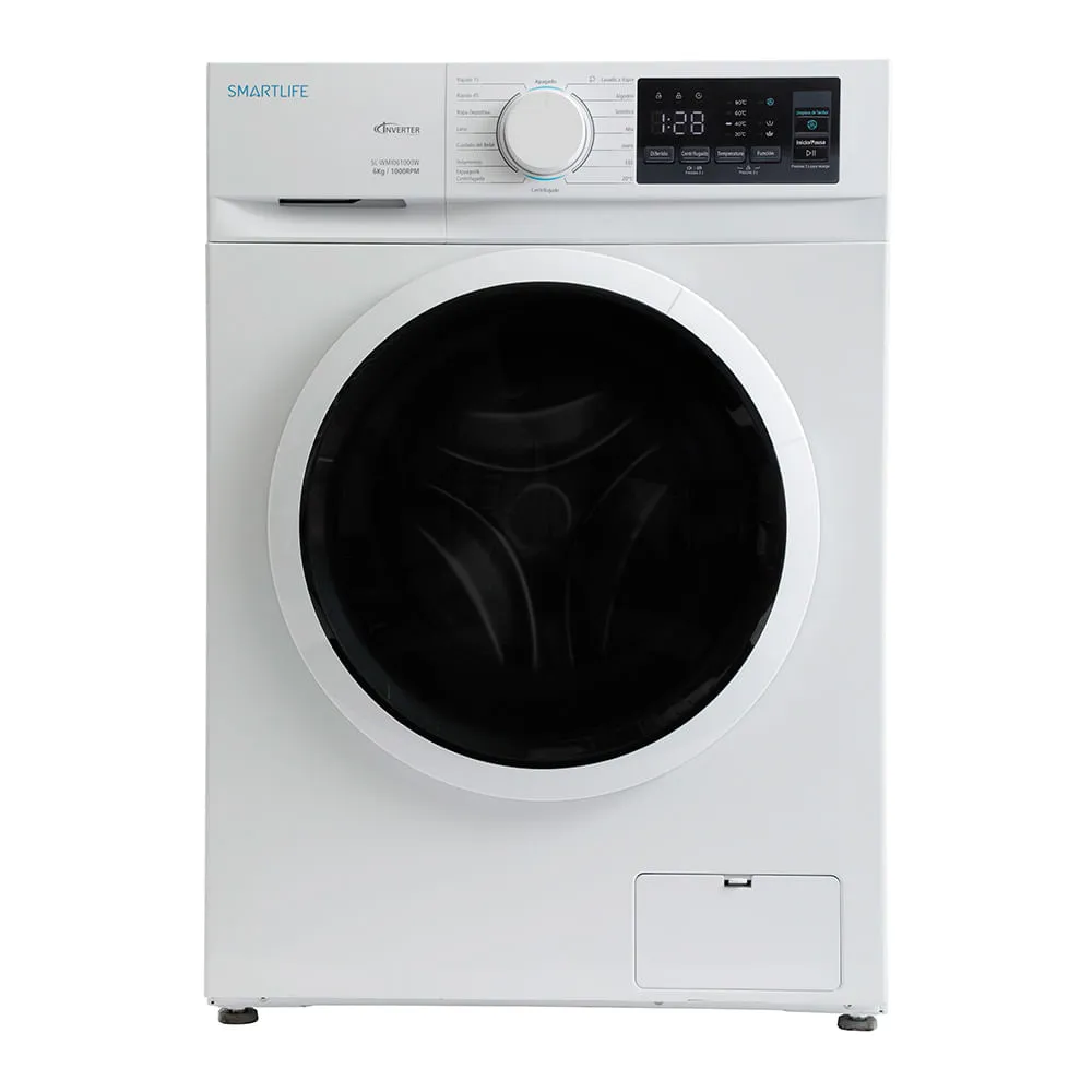 Lavarropa Smartlife 6KG 1000 RPM Inverter Blanco SL-WMI61000W